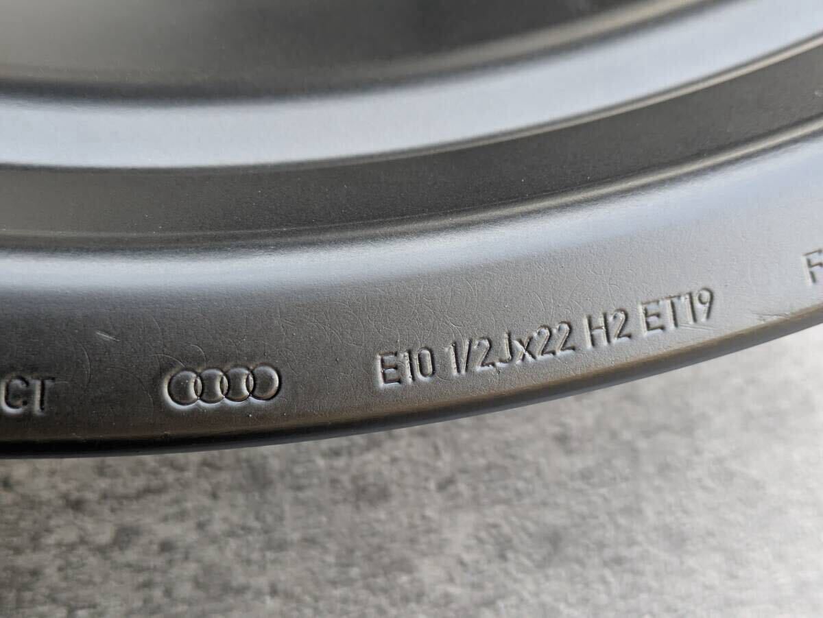 AUDI Audi RS6 Avant performance RS7 Sportback performance Forged Genuine OP 22 inch 10.5J +19 PCD112 Satin Black 4 pieces