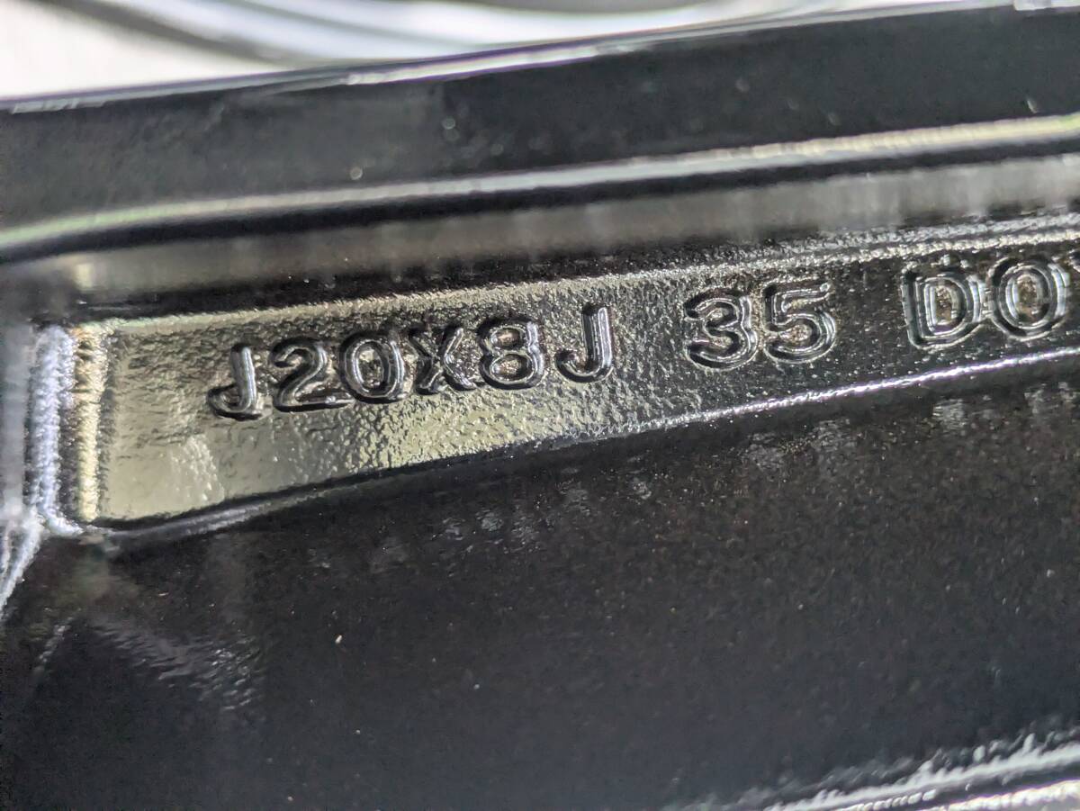 ミツビシ アウトランダー PHEV 純正 20インチ 8J +35 PCD114.3 グロスブラック 4本