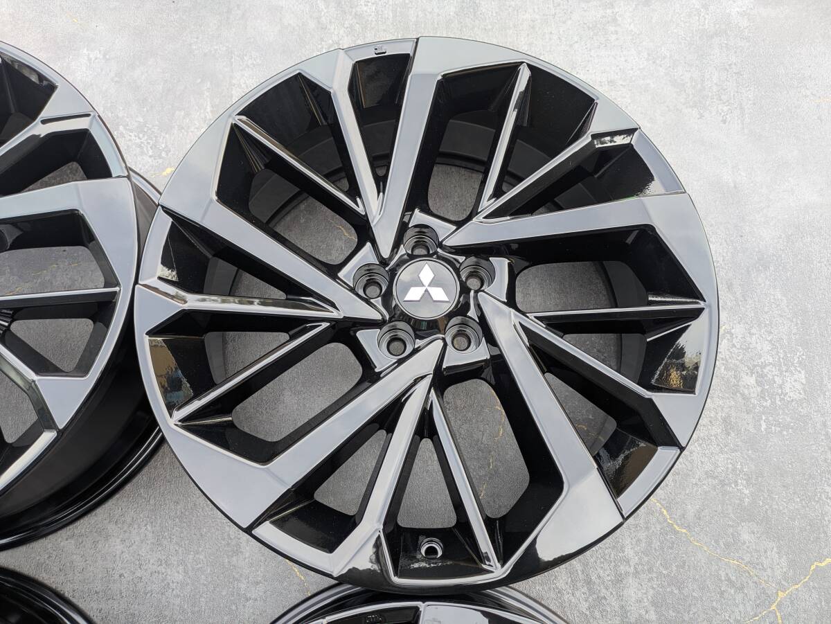ミツビシ アウトランダー PHEV 純正 20インチ 8J +35 PCD114.3 グロスブラック 4本