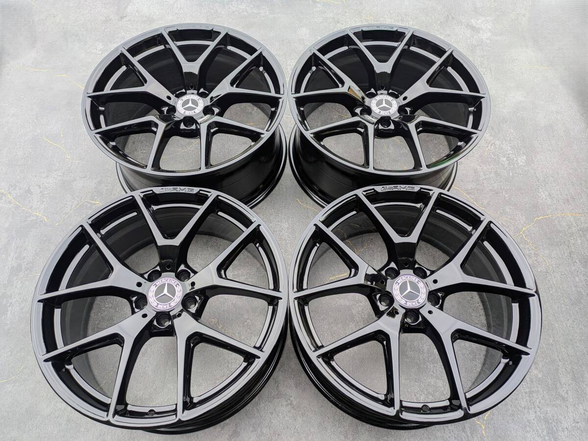メルセデスベンツ AMG W253 X253 GLCクラス 純正 20インチ 8.5J +40 / 9.5J +22 PCD112 グロスブラック 4本