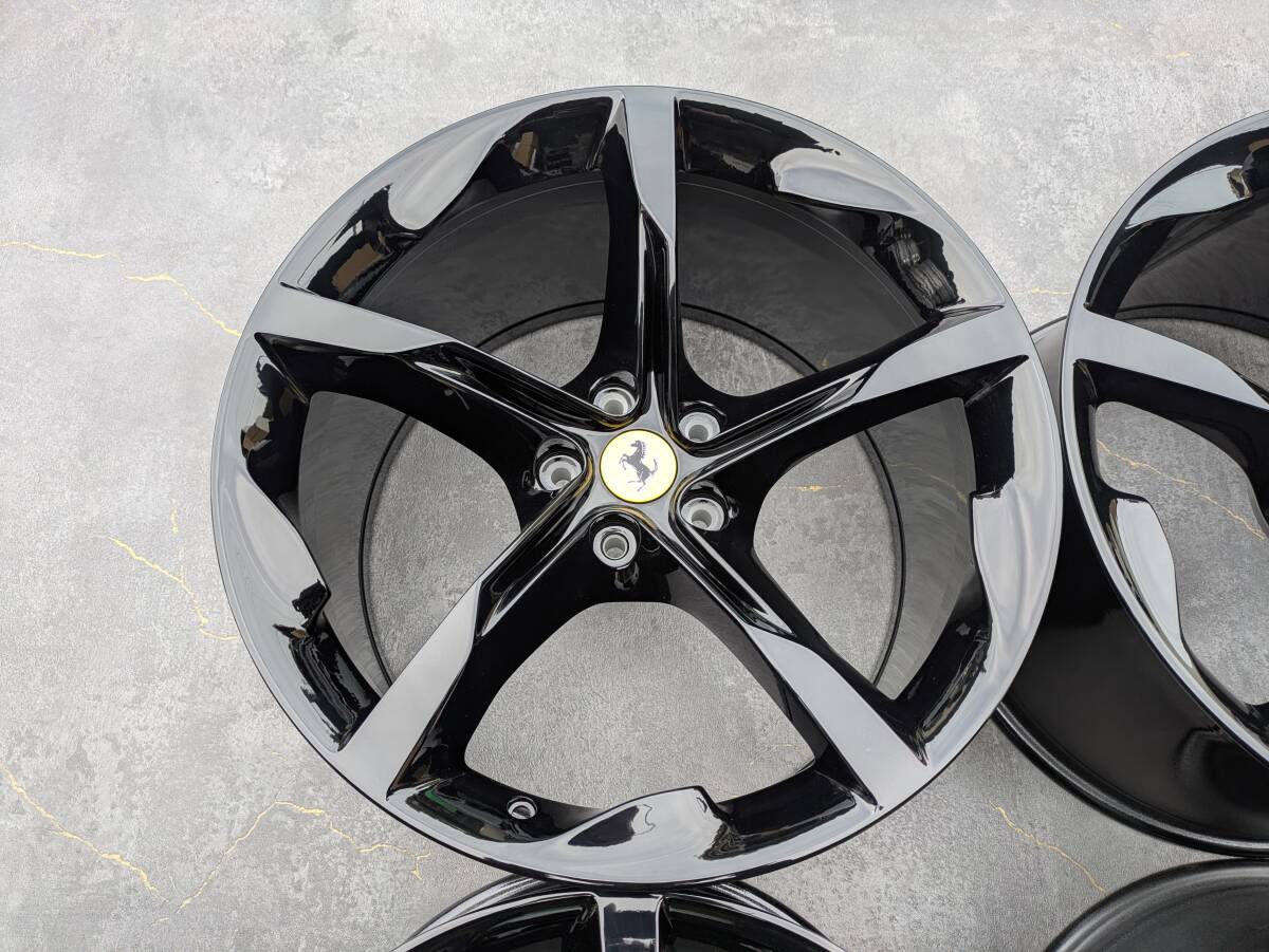 Ferrari SF90 Stradale Forged OEM 20 inch 9.5J +43.3 / 11.5J +35.9 PCD114.3 Gloss Black 4 wheels
