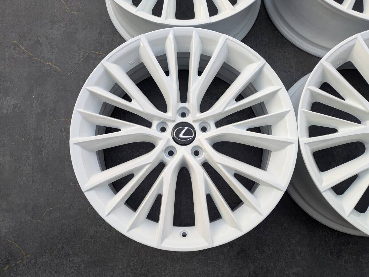 レクサス NX バージョンL 純正 20インチ 7.5J +35 PCD114.3 グロスホワイト 4本
