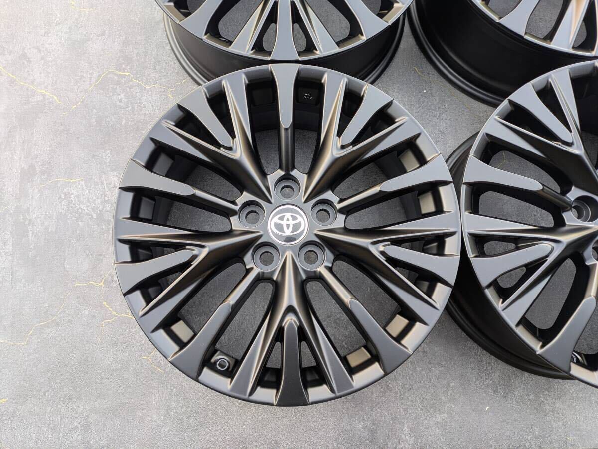 トヨタ 40系 アルファード ヴェルファイア 純正 19インチ 7J +40 PCD120 サテンブラック 4本