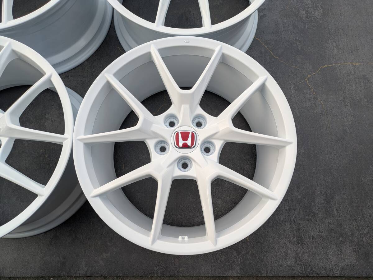 ホンダ シビック タイプR FL5 純正 19インチ 9.5J +60 PCD120 グロスホワイト 4本