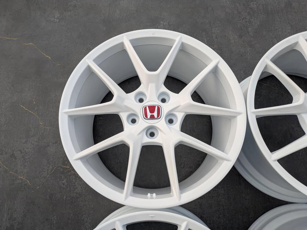 ホンダ シビック タイプR FL5 純正 19インチ 9.5J +60 PCD120 グロスホワイト 4本