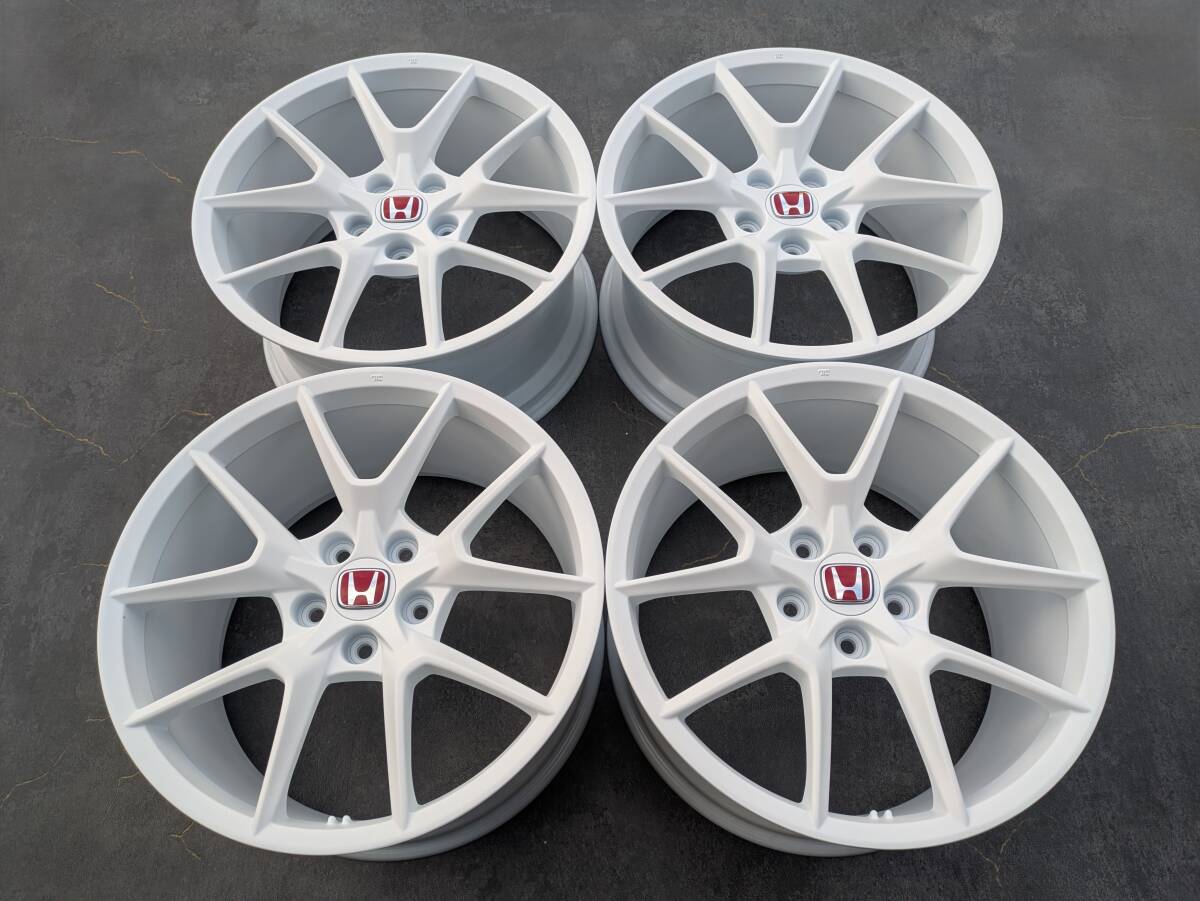 ホンダ シビック タイプR FL5 純正 19インチ 9.5J +60 PCD120 サテンホワイト 4本