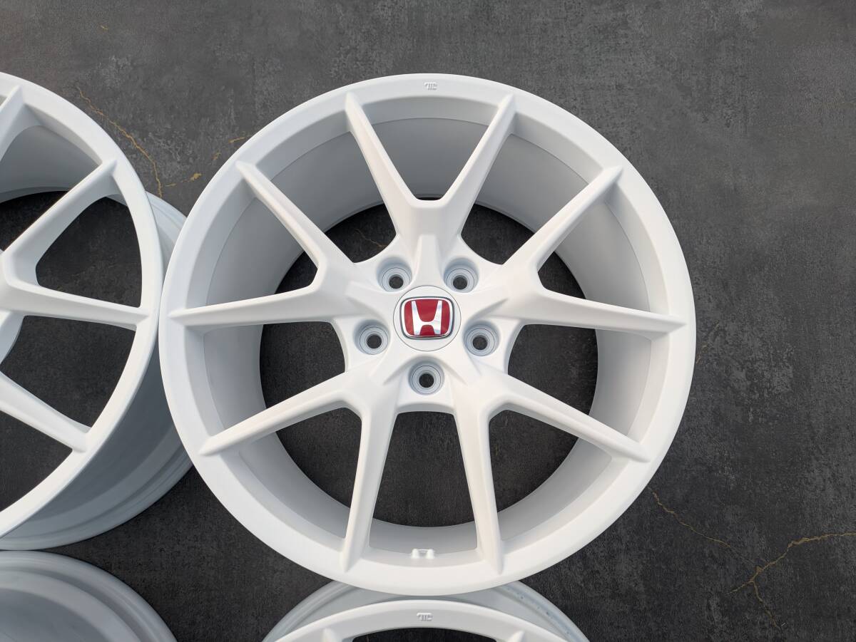 ホンダ シビック タイプR FL5 純正 19インチ 9.5J +60 PCD120 サテンホワイト 4本