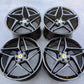Ferrari F8 Tributo Forged Genuine 20 inch 9J +44.7 / 11J +38.5 PCD114.3 Gloss Black 4 wheels