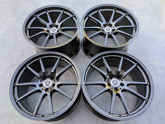 Mercedes-Benz AMG X290 GT43 53 63 Forged Genuine 21 inch 10J +30 / 11.5J +30 PCD112 Gloss Black 4 wheels