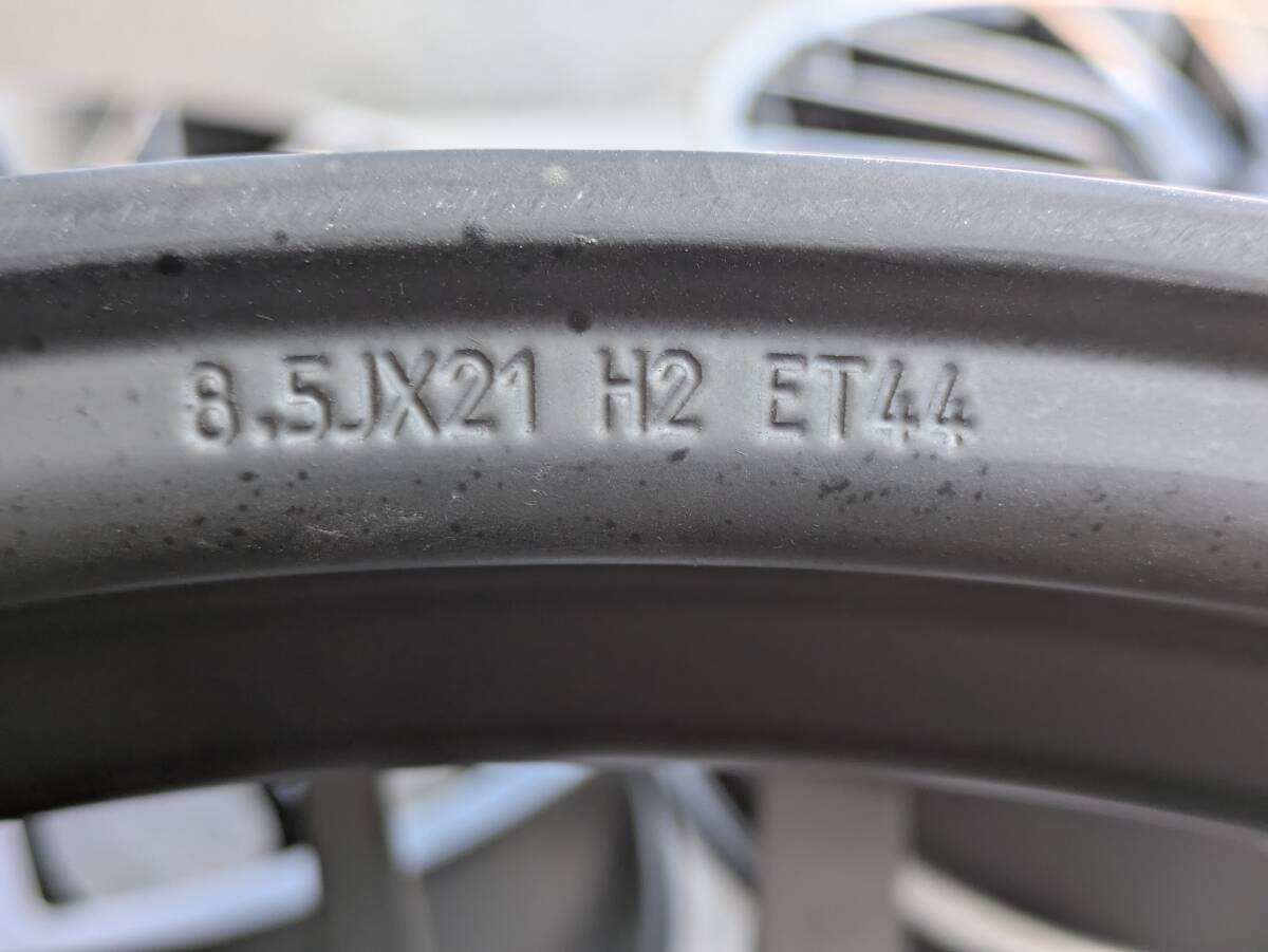 マセラティ クアトロポルテ ギブリ 鍛造 純正OP 21インチ 8.5J ＋44 / 10.5J +45 PCD114.3 サテンブラック 4本