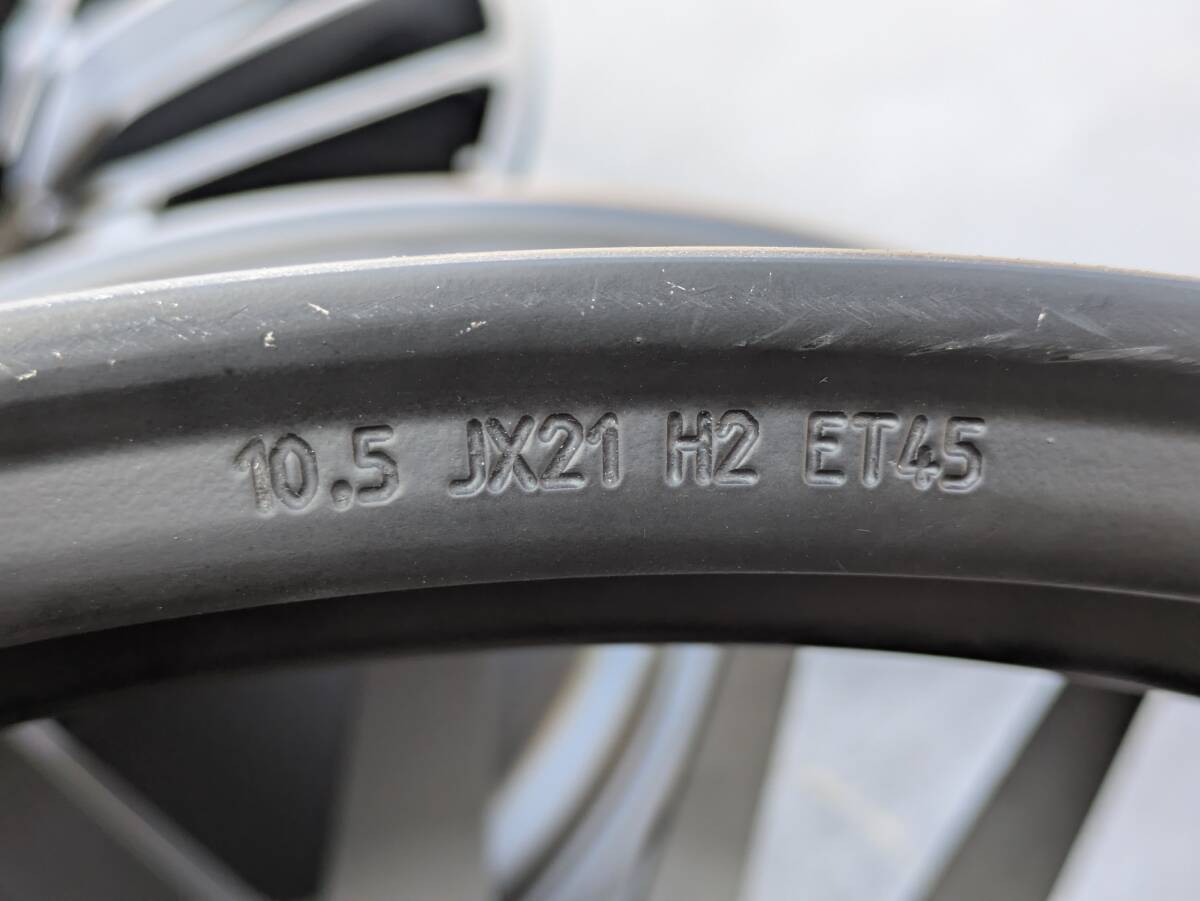 マセラティ クアトロポルテ ギブリ 鍛造 純正OP 21インチ 8.5J ＋44 / 10.5J +45 PCD114.3 サテンブラック 4本