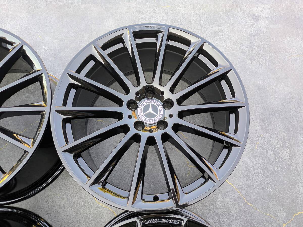 メルセデスベンツ AMG W223 Sクラス 純正 20インチ 9J +34 / 10J +48.1 PCD112 グロスブラック 4本