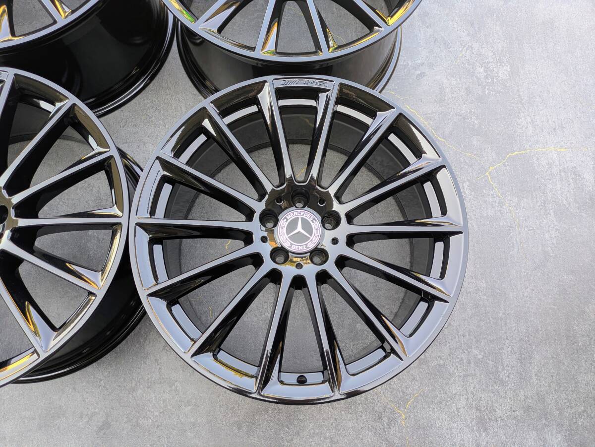 メルセデスベンツ AMG W223 Sクラス 純正 20インチ 9J +34 / 10J +48.1 PCD112 グロスブラック 4本