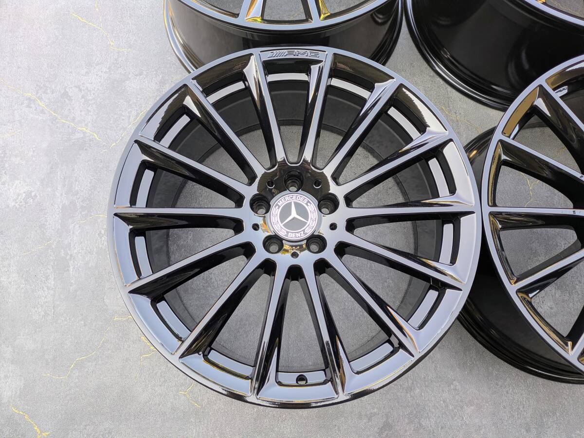 メルセデスベンツ AMG W223 Sクラス 純正 20インチ 9J +34 / 10J +48.1 PCD112 グロスブラック 4本