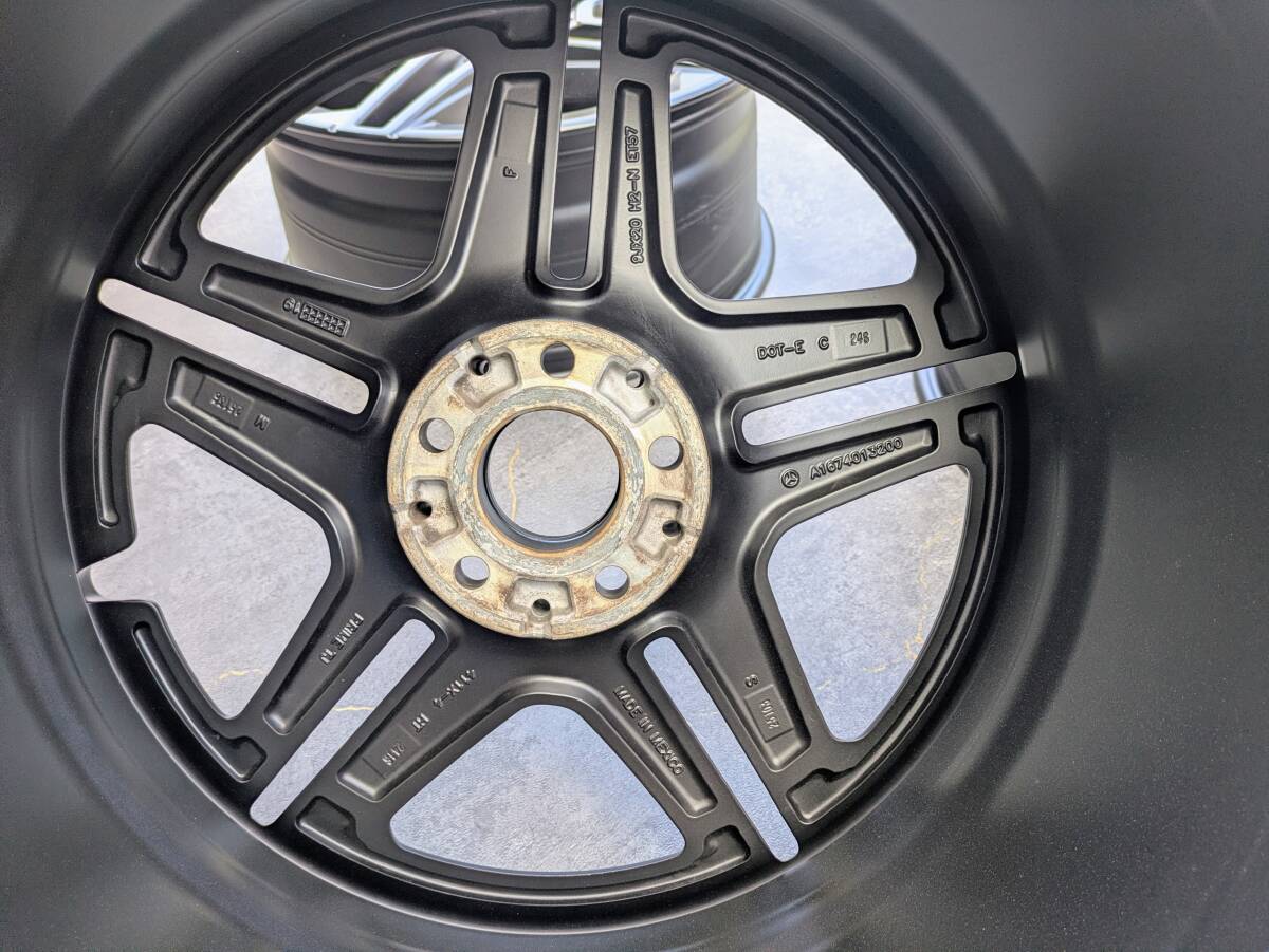 メルセデスベンツ AMG W167 GLEクラス 純正 20インチ 9J +44 / 9J +57 PCD112 サテンブラック 4本