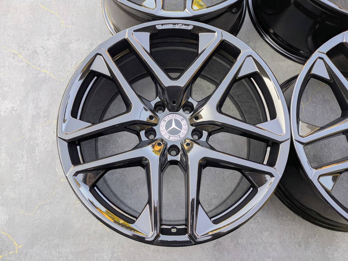 メルセデスベンツ AMG W463 G63 Gクラス 純正 21インチ 10J +33 PCD130 グロスブラック 4本