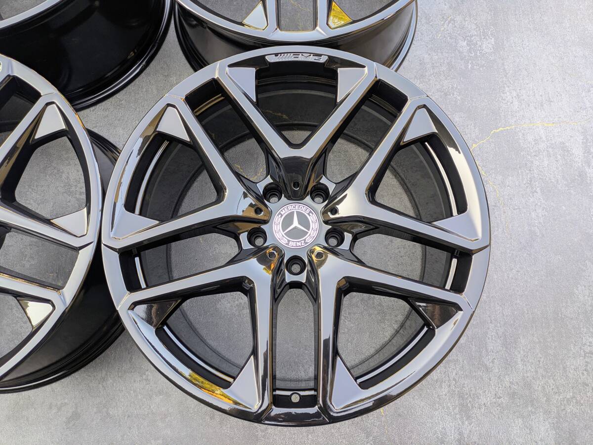メルセデスベンツ AMG W463 G63 Gクラス 純正 21インチ 10J +33 PCD130 グロスブラック 4本