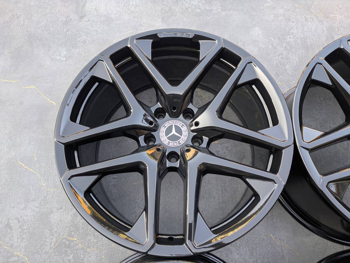 メルセデスベンツ AMG W463 G63 Gクラス 純正 21インチ 10J +33 PCD130 グロスブラック 4本