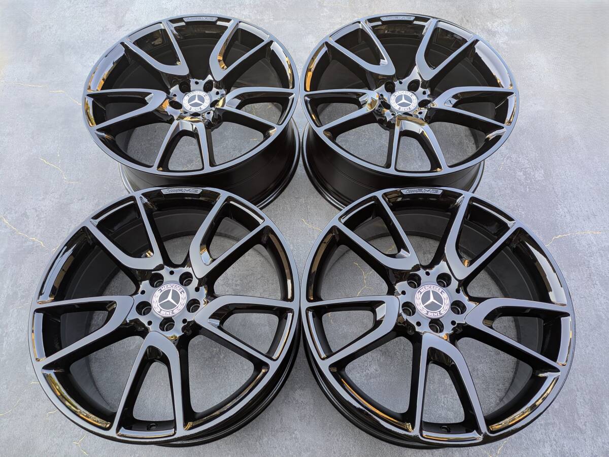 メルセデスベンツ X253 C253 GLCクラス GLC43 AMG 純正 21インチ 8.5J +40 / 9.5J ＋22 PCD112 グロスブラック 4本