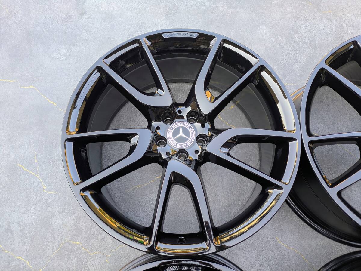 メルセデスベンツ X253 C253 GLCクラス GLC43 AMG 純正 21インチ 8.5J +40 / 9.5J ＋22 PCD112 グロスブラック 4本