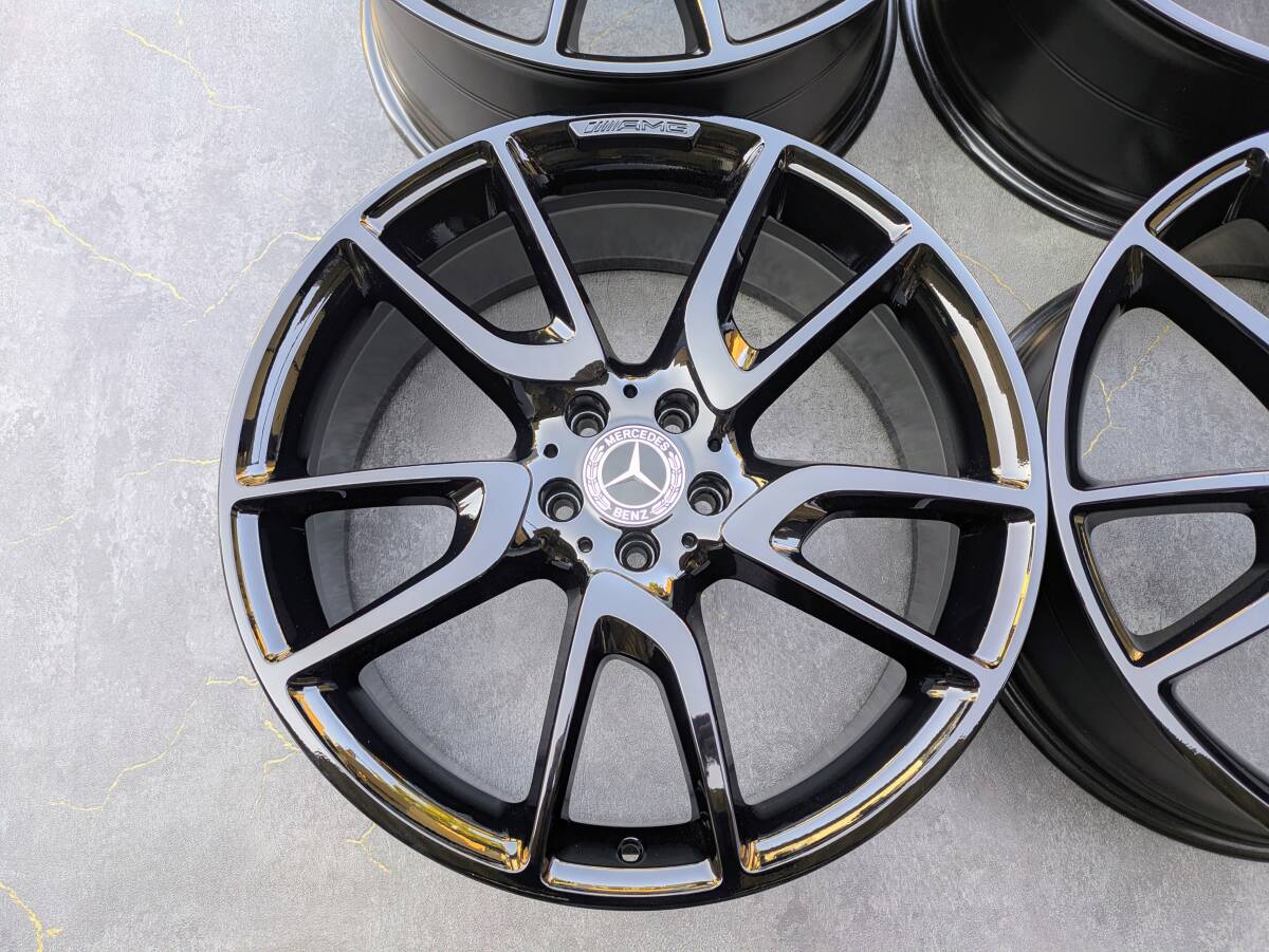 メルセデスベンツ X253 C253 GLCクラス GLC43 AMG 純正 21インチ 8.5J +40 / 9.5J ＋22 PCD112 グロスブラック 4本