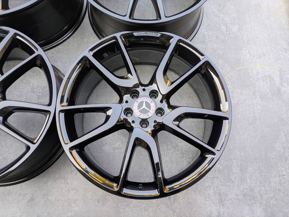メルセデスベンツ X253 C253 GLCクラス GLC43 AMG 純正 21インチ 8.5J +40 / 9.5J ＋22 PCD112 グロスブラック 4本
