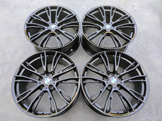 BMW F30 F31 F32 3シリーズ Mパフォーマンス M624 鍛造 純正 20インチ 8J +36 / 8.5J +47 PCD120 グロスブラック 4本