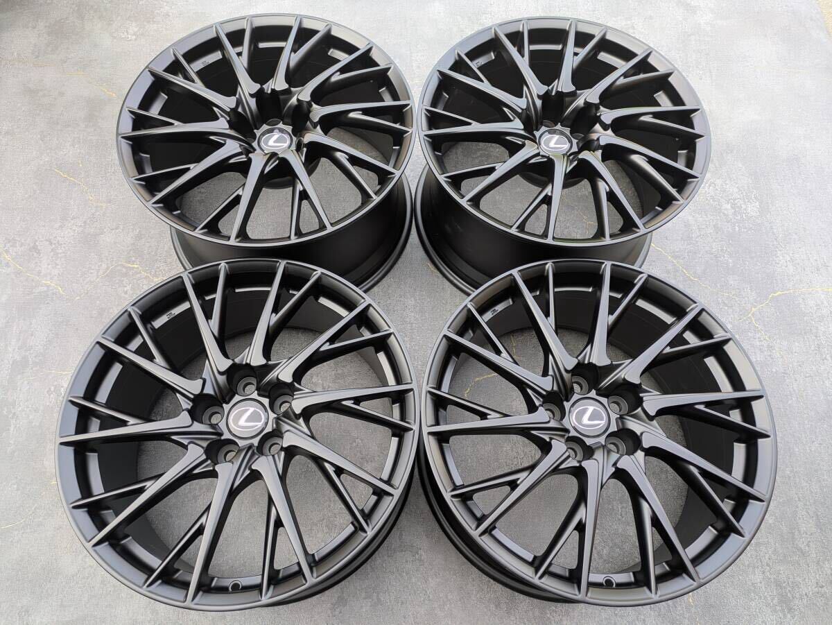 レクサス RCF BBS製 鍛造 純正OP 19インチ 9J +50 / 10J +41 PCD114.3 サテンブラック 4本