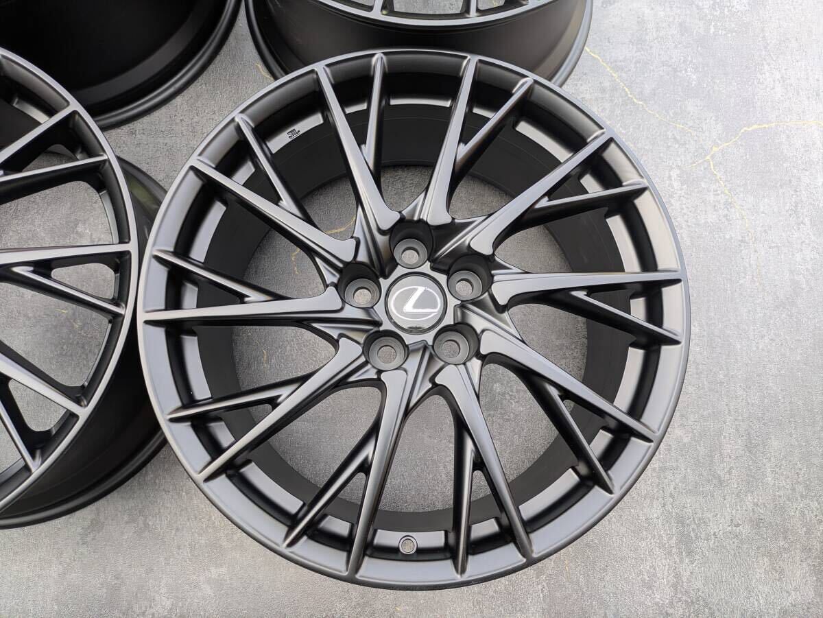 レクサス RCF BBS製 鍛造 純正OP 19インチ 9J +50 / 10J +41 PCD114.3 サテンブラック 4本