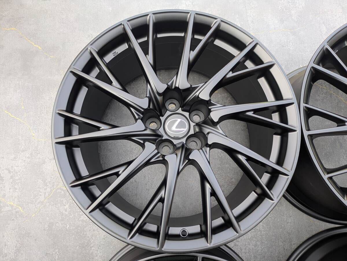 レクサス RCF BBS製 鍛造 純正OP 19インチ 9J +50 / 10J +41 PCD114.3 サテンブラック 4本