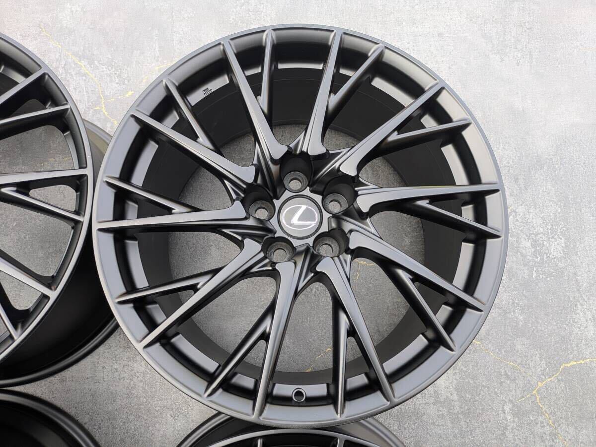 レクサス RCF BBS製 鍛造 純正OP 19インチ 9J +50 / 10J +41 PCD114.3 サテンブラック 4本