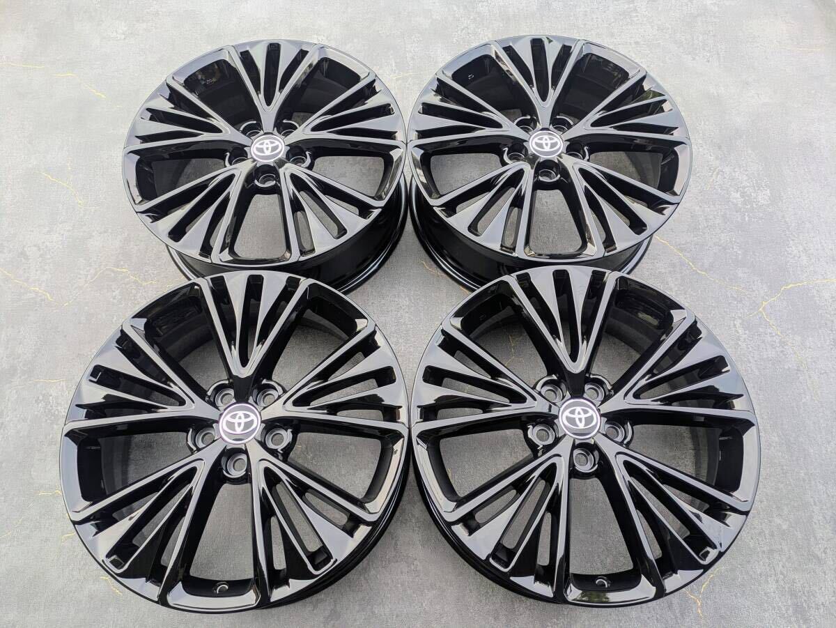 トヨタ 60系 プリウス 純正 19インチ 6.5J +40 PCD114.3 グロスブラック 4本
