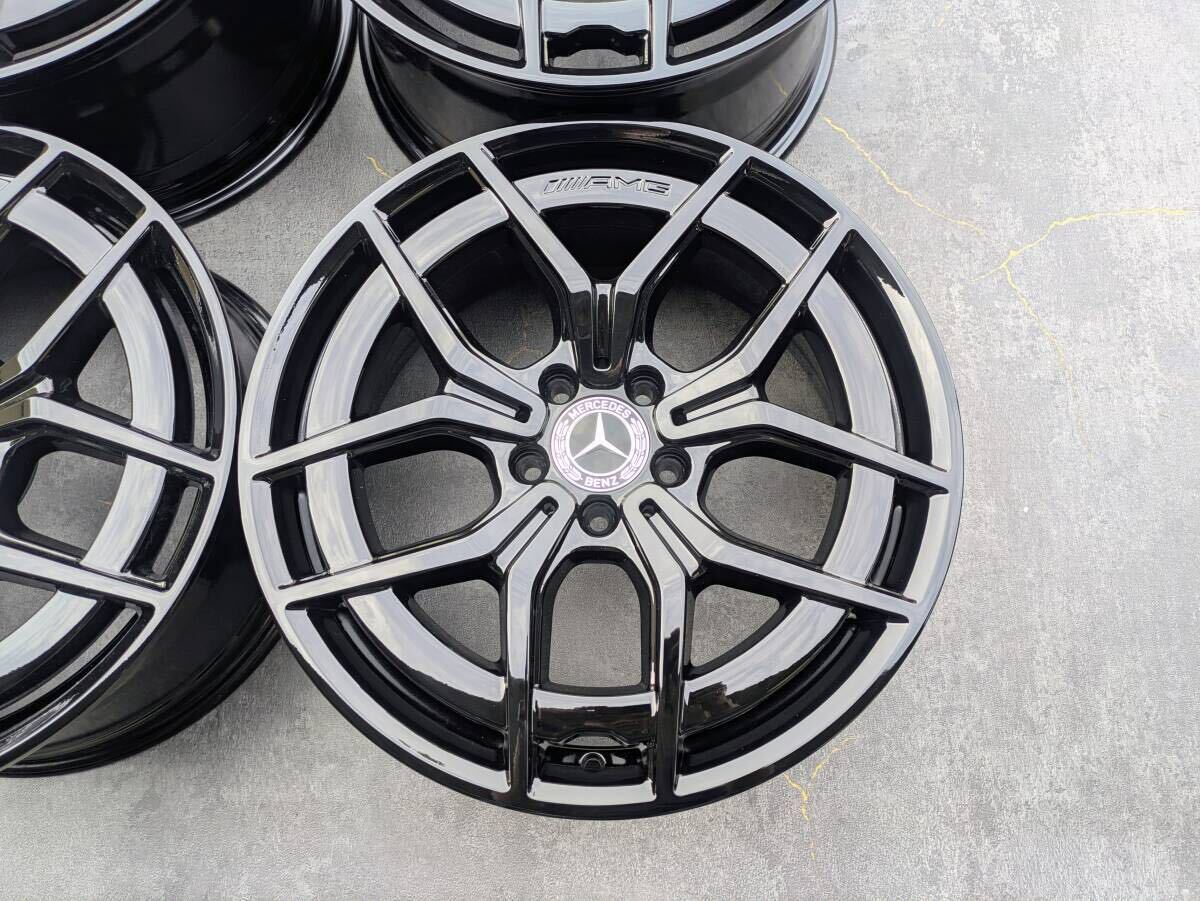 メルセデスベンツ AMG W213 Eクラス 後期 純正 19インチ 8J +43 / 9J +49 PCD112 グロスブラック 4本