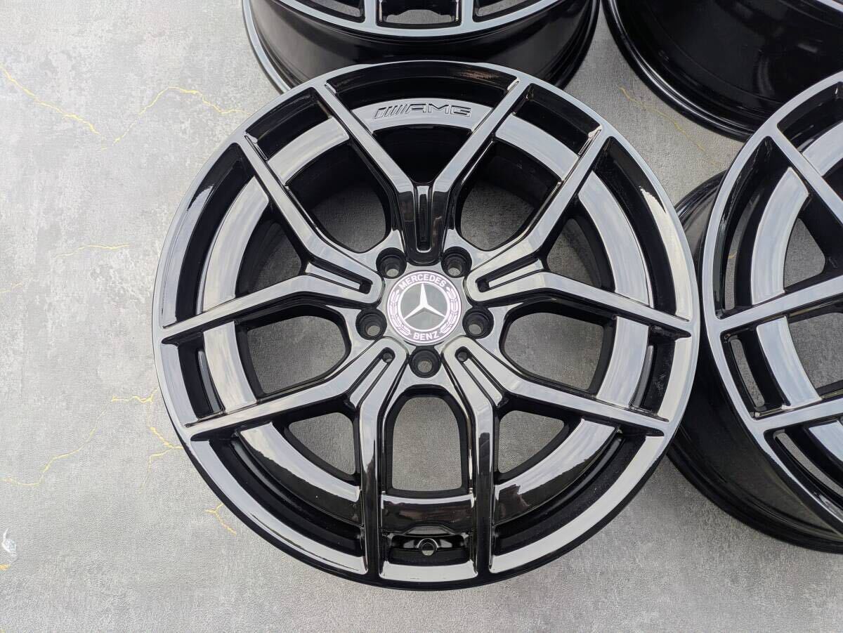 メルセデスベンツ AMG W213 Eクラス 後期 純正 19インチ 8J +43 / 9J +49 PCD112 グロスブラック 4本