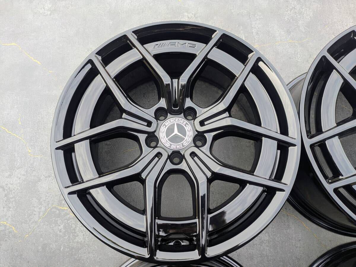 メルセデスベンツ AMG W213 Eクラス 後期 純正 19インチ 8J +43 / 9J +49 PCD112 グロスブラック 4本