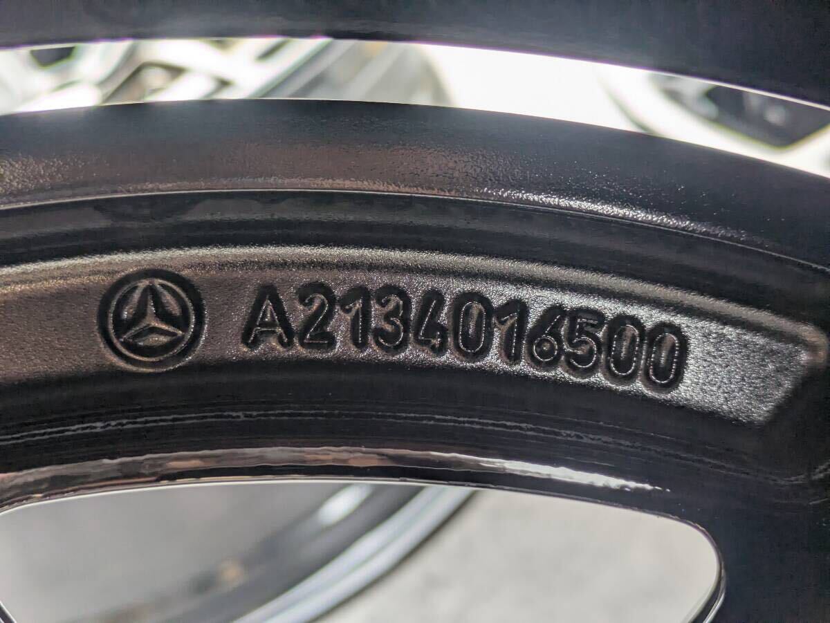メルセデスベンツ AMG W213 Eクラス 後期 純正 19インチ 8J +43 / 9J +49 PCD112 グロスブラック 4本