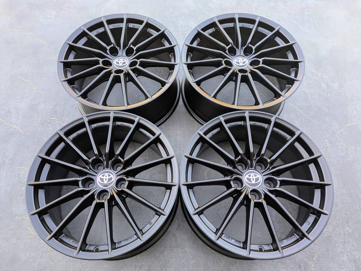 トヨタ GR ヤリス RZ RS エンケイ製 純正 18インチ 8J +45 PCD114.3 サテンブラック 4本
