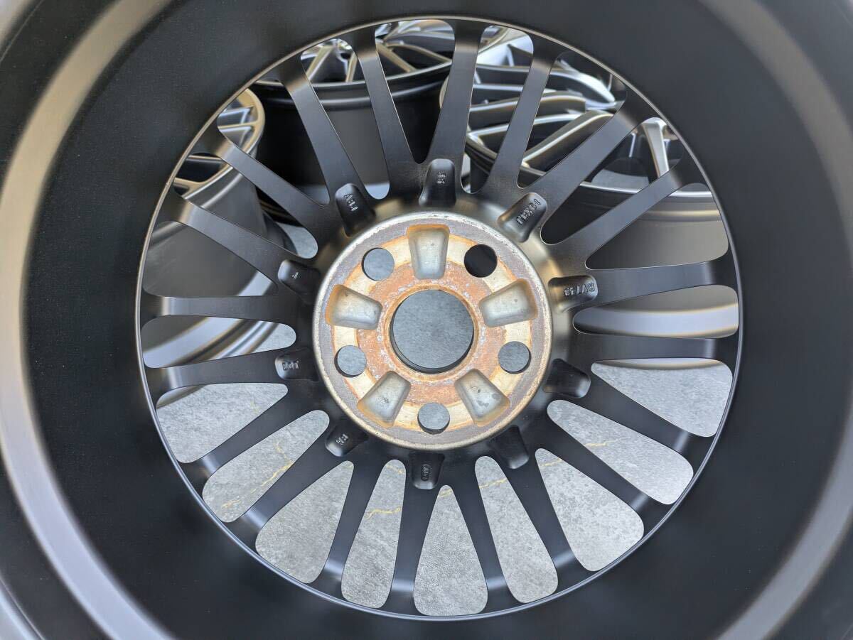 レクサス LS460 Fスポーツ BBS製 RV748 純正 19インチ 8J +35 PCD120 サテンブラック 4本