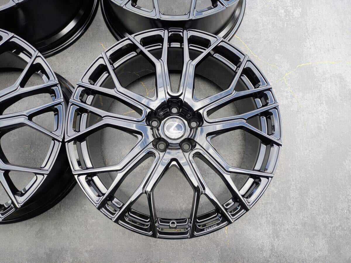 レクサス IS Fスポーツ TRD 鍛造 純正OP 20インチ 8.5J +45 / 9.5J +55 PCD114.3 グロスブラック 4本