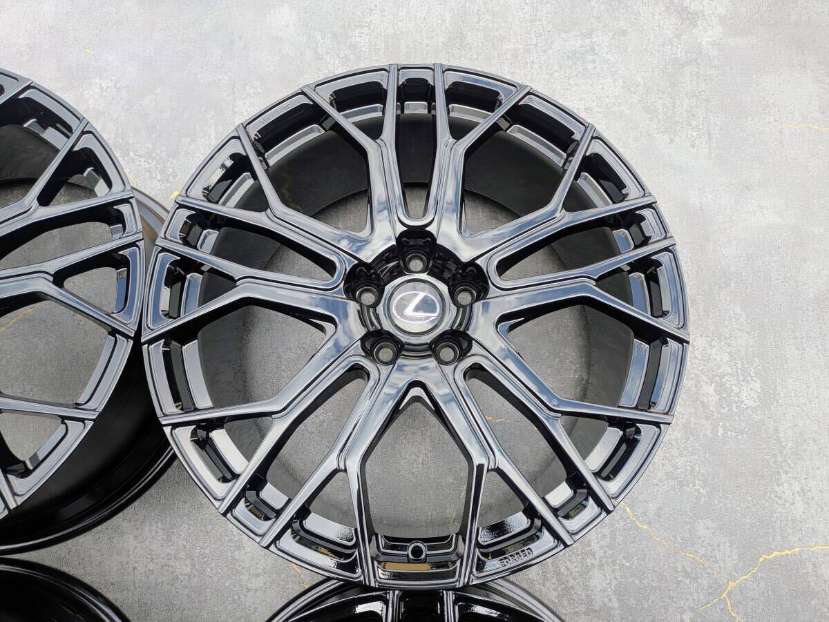 レクサス IS Fスポーツ TRD 鍛造 純正OP 20インチ 8.5J +45 / 9.5J +55 PCD114.3 グロスブラック 4本