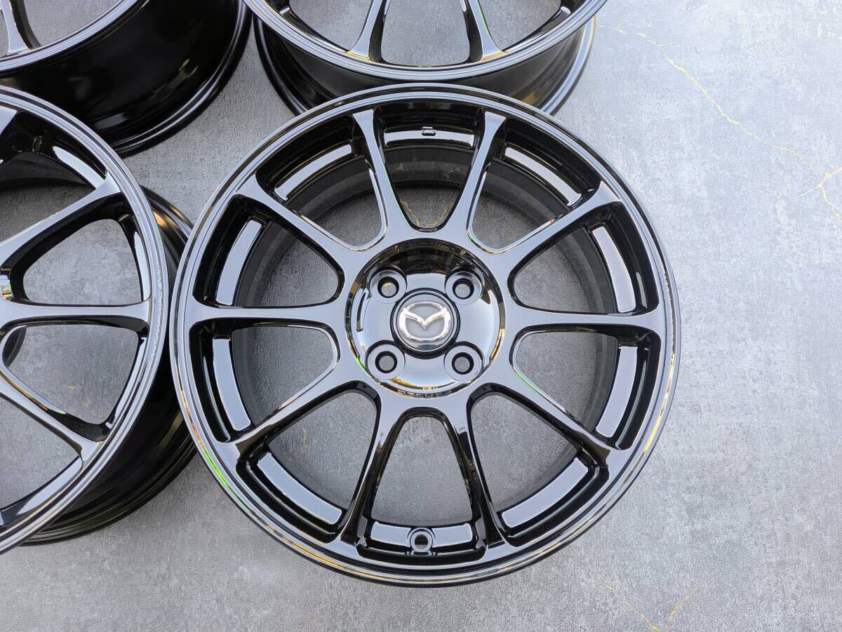 マツダ ND ロードスター レイズ ZE40 鍛造 純正OP 16インチ 7J +45 PCD100 グロスブラック 4本