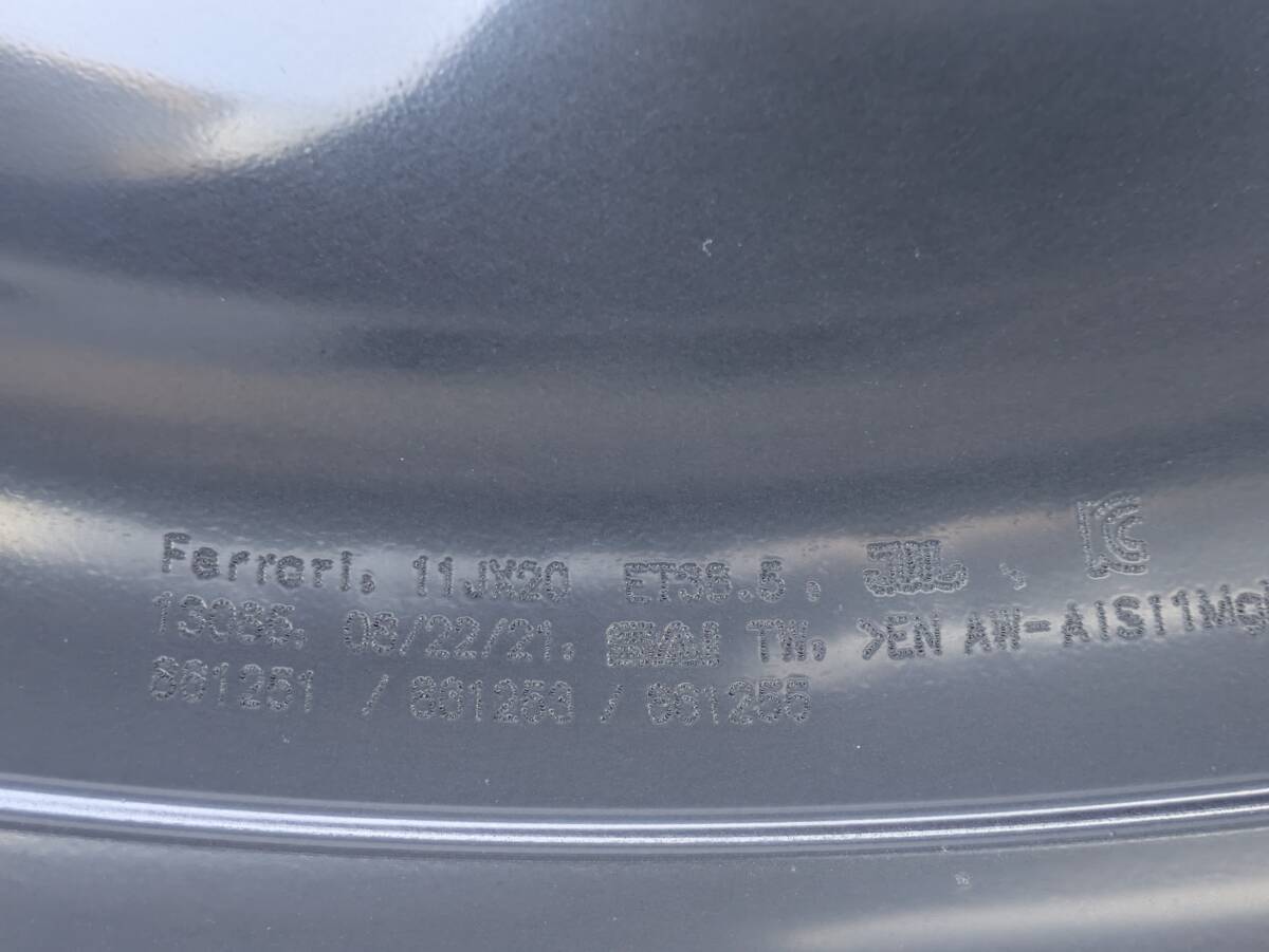 フェラーリ F8 トリブート 鍛造 純正 20インチ 9J +44.7 / 11J +38.5 PCD114.3 フルポリッシュ 3Dバフ バレル研磨 4本