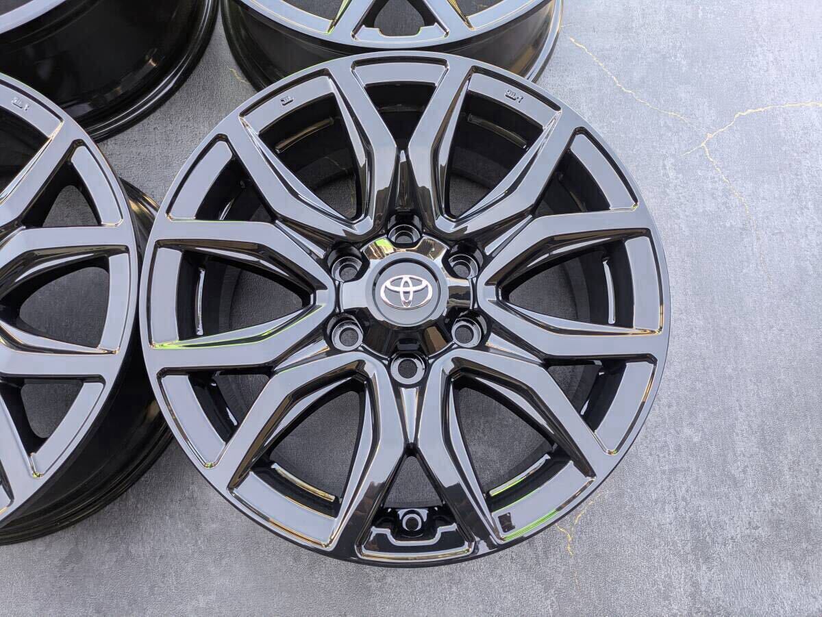 トヨタ ハイラックス GUN125 Z GRスポーツ エンケイ製 純正 18インチ 7.5J +30 PCD139.7 グロスブラック 4本