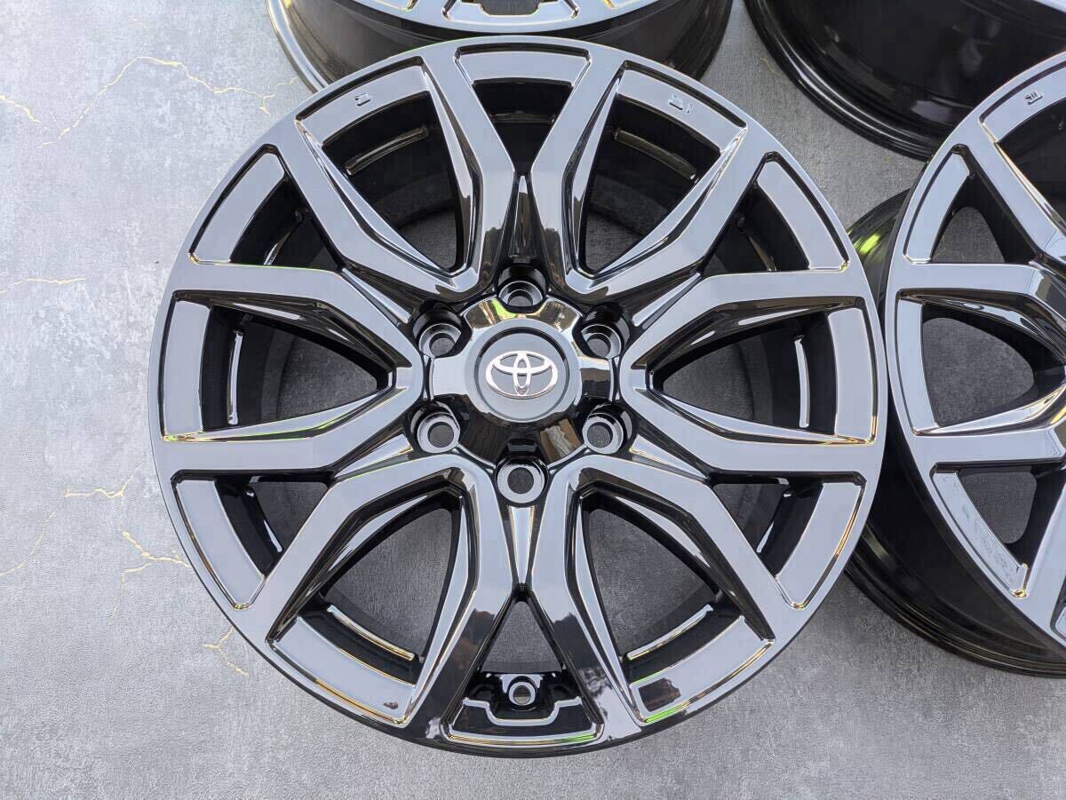 トヨタ ハイラックス GUN125 Z GRスポーツ エンケイ製 純正 18インチ 7.5J +30 PCD139.7 グロスブラック 4本
