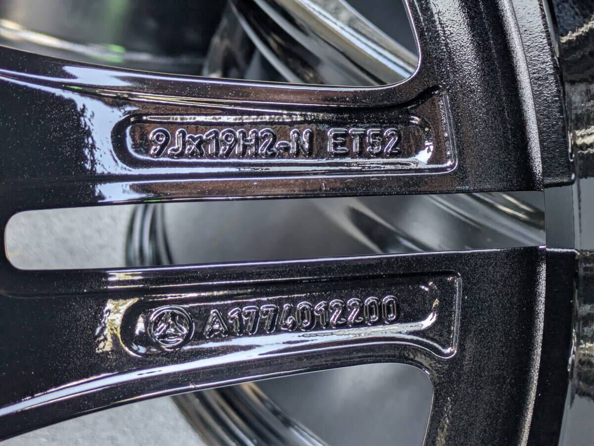 メルセデスベンツ AMG W177 Aクラス CLAクラス 純正 19インチ 9J ＋52 PCD112 グロスブラック 4本