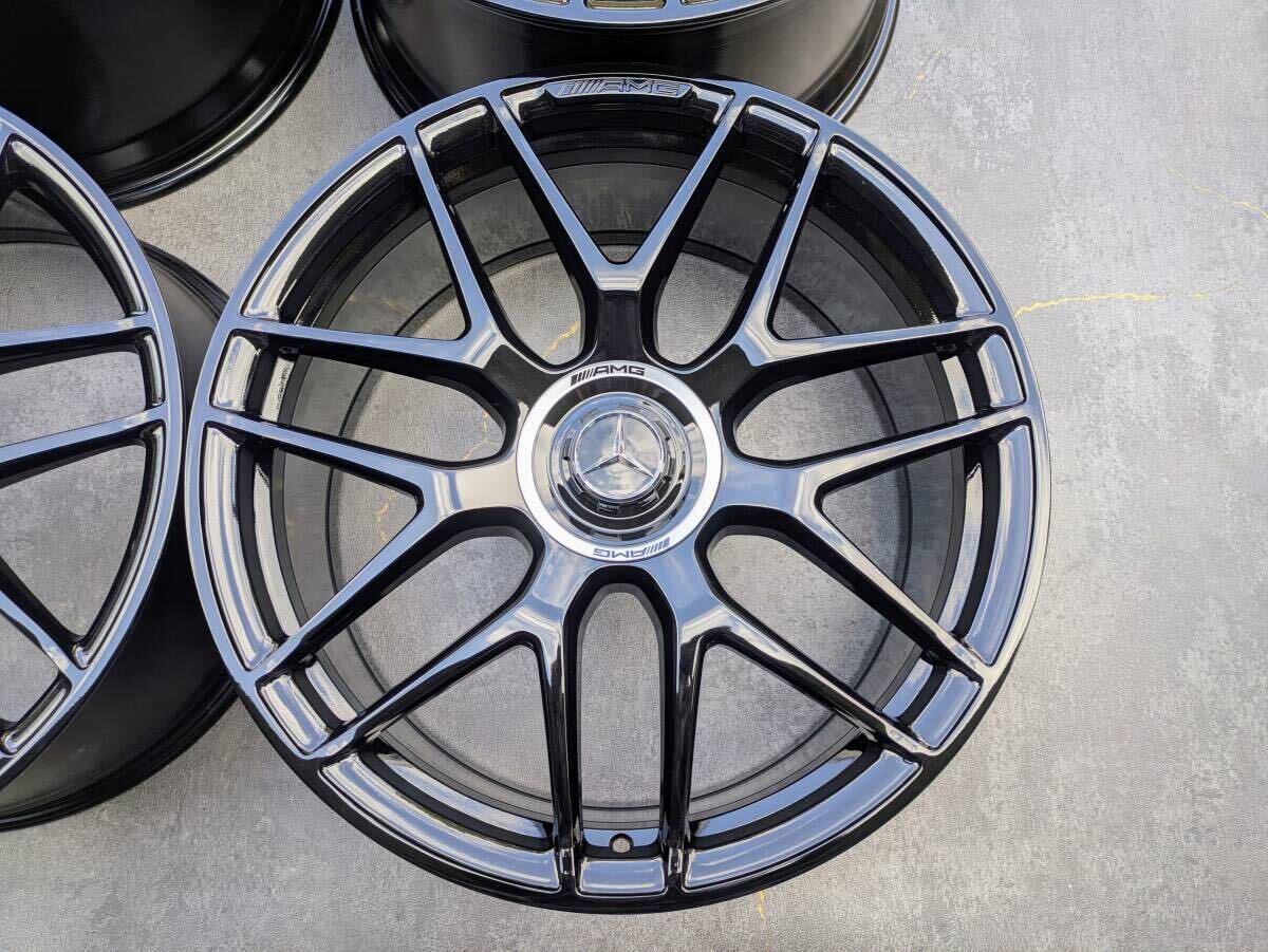 メルセデスベンツ AMG W167 C167 GLE63 エディション 鍛造 純正 22インチ 10J +55 / 11.5J +53 PCD112 グロスブラック 4本