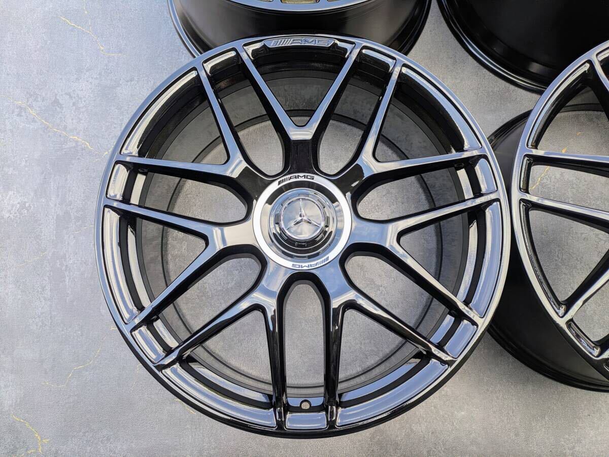メルセデスベンツ AMG W167 C167 GLE63 エディション 鍛造 純正 22インチ 10J +55 / 11.5J +53 PCD112 グロスブラック 4本