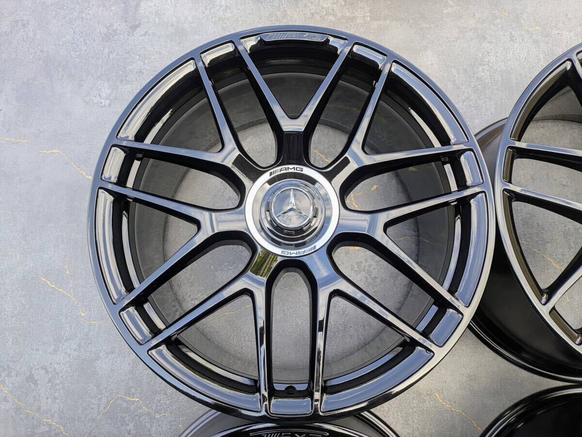 メルセデスベンツ AMG W167 C167 GLE63 エディション 鍛造 純正 22インチ 10J +55 / 11.5J +53 PCD112 グロスブラック 4本