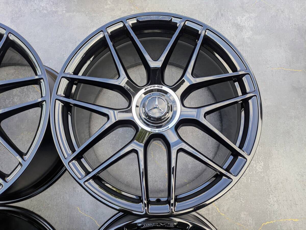 メルセデスベンツ AMG W167 C167 GLE63 エディション 鍛造 純正 22インチ 10J +55 / 11.5J +53 PCD112 グロスブラック 4本