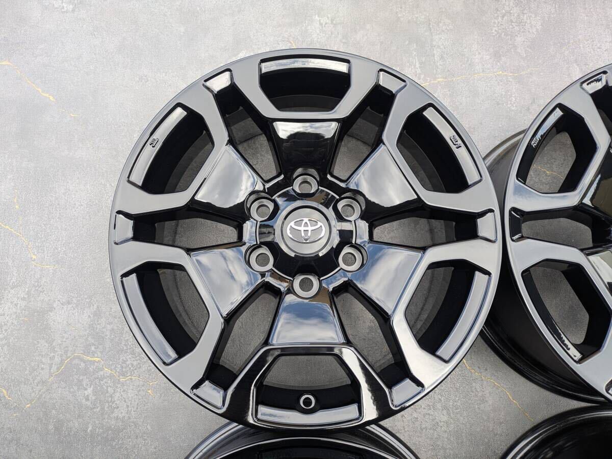 トヨタ ハイラックス REVO エンケイ製 純正 18インチ 7.5J +30 PCD139.7 グロスブラック 4本